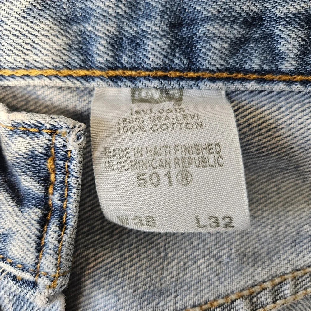 Levi's 501 XX Jeans Mens 38x32 Button Fly Jeans Classic Straight Leg 501XX
